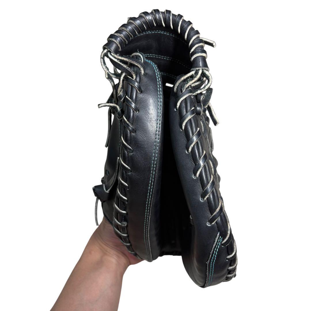 【美品 良型】ミズノ グローバルエリート 軟式 捕手用 ミット