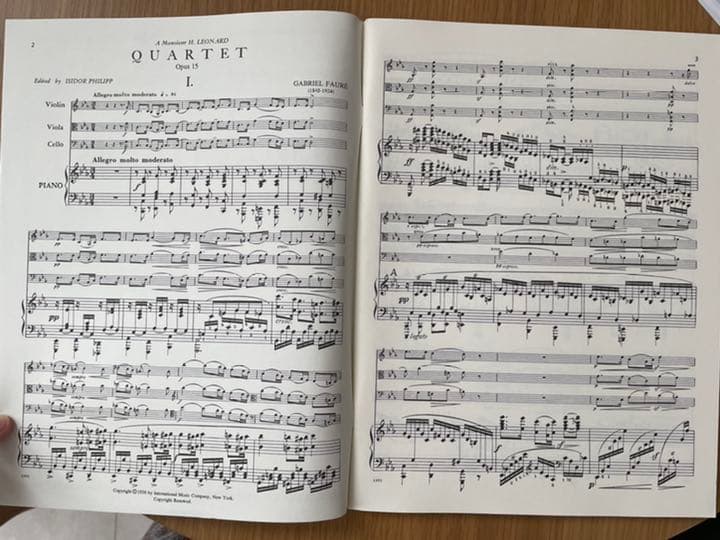 フォーレ ピアノ四重奏 第1番