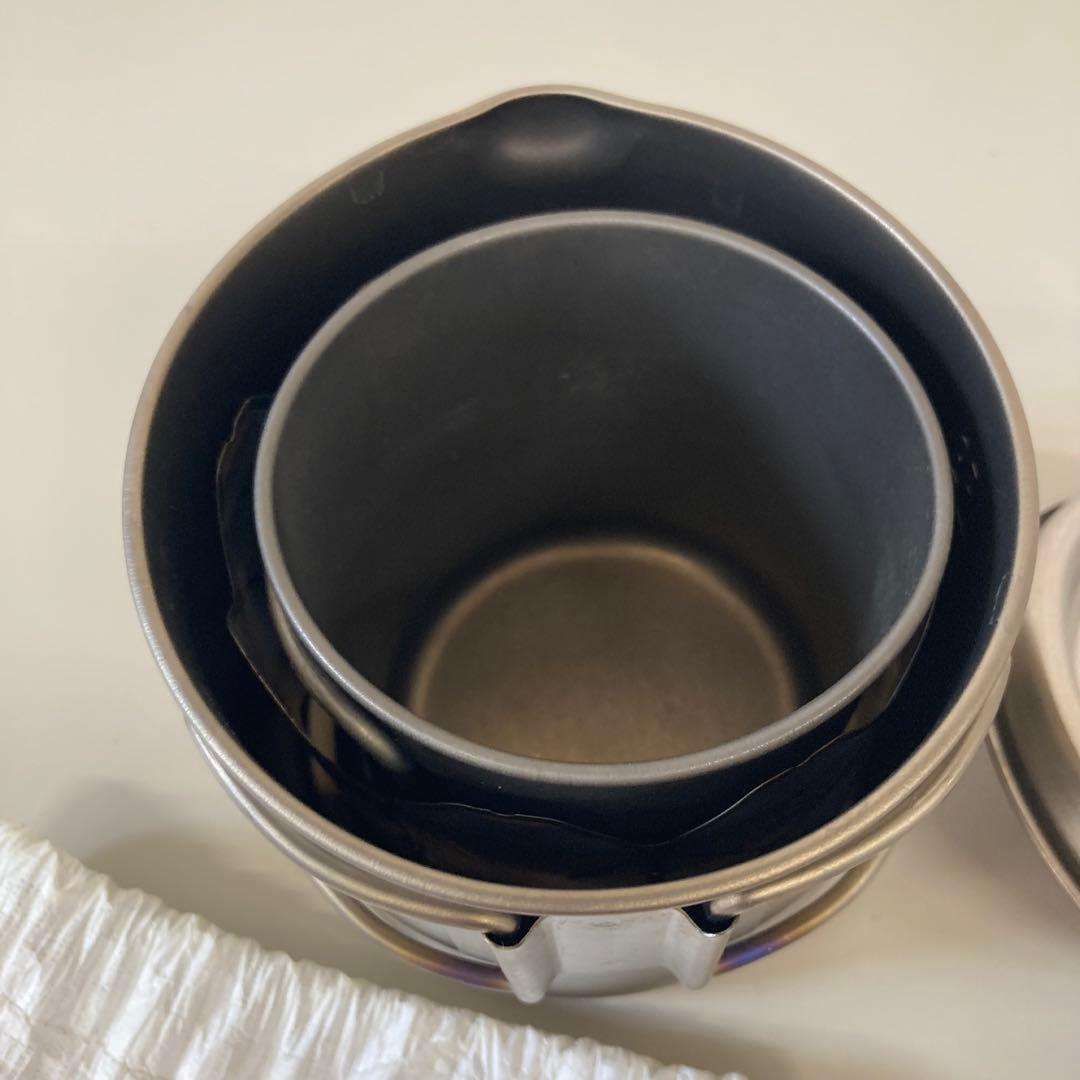 EVERNEW チタン 500マグカップ 収納袋付き スノーピークセット