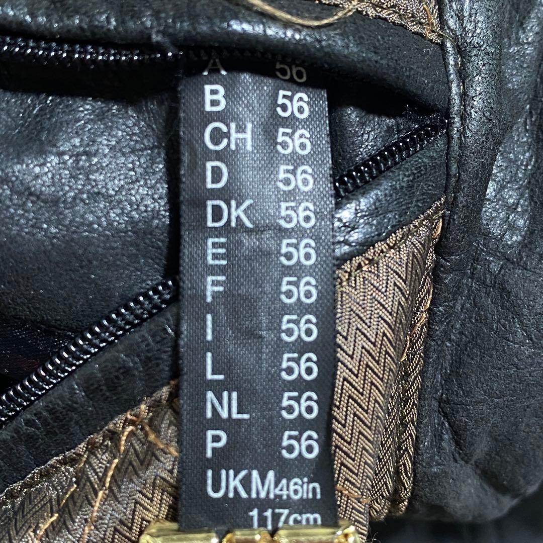 希少⭐︎C&A CANDA 80s レザーワークブルゾン レザージャケット 中綿