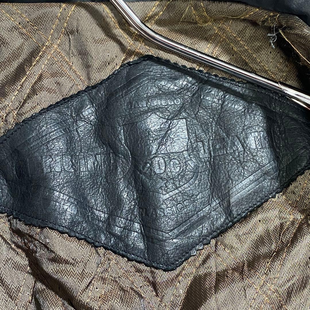 希少⭐︎C&A CANDA 80s レザーワークブルゾン レザージャケット 中綿