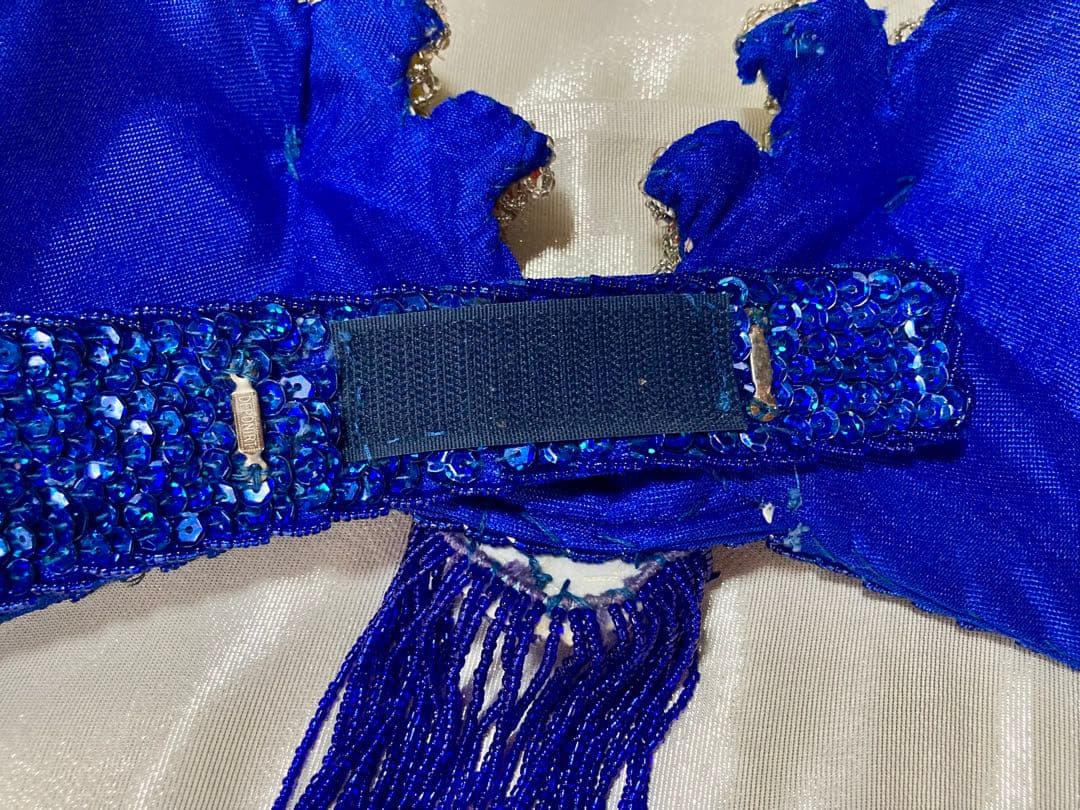 お値下げ中☆ベリーダンス衣装✴︎ブラ&ベルト(青)