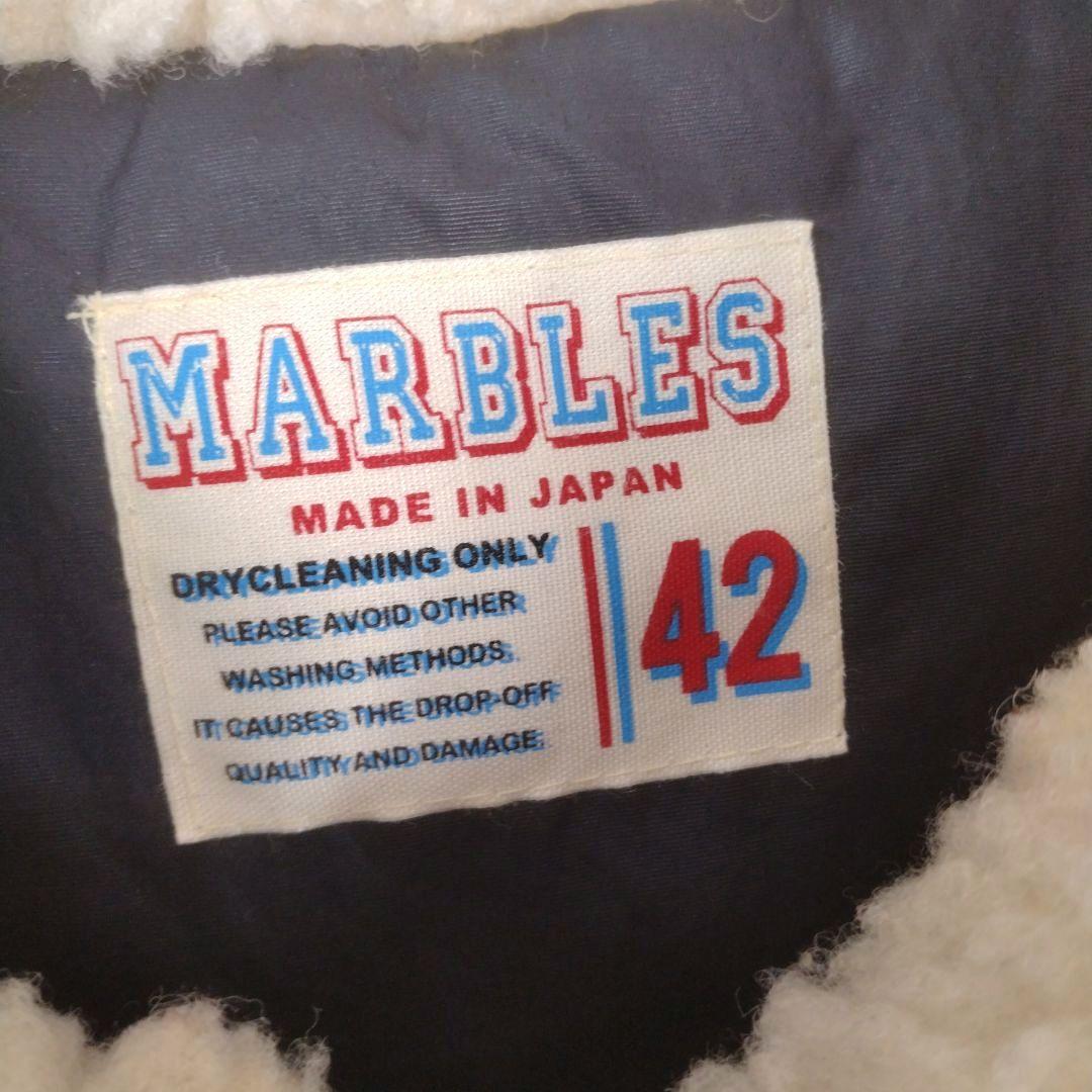 マーブルズ☆ダウンベスト　コーデュロイ切替　刺繍ロゴ　キムタク着用モデルLサイズ