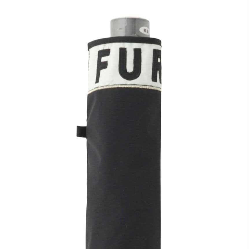 訳有★未使用フルラFURLA晴雨兼用折り畳み傘黒 1級遮光遮熱UV 軽量カーボン