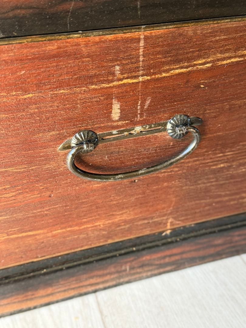 はせ出品 水屋箪笥 茶箪笥 飾り棚 レトロ 木製 古家具 和箪笥