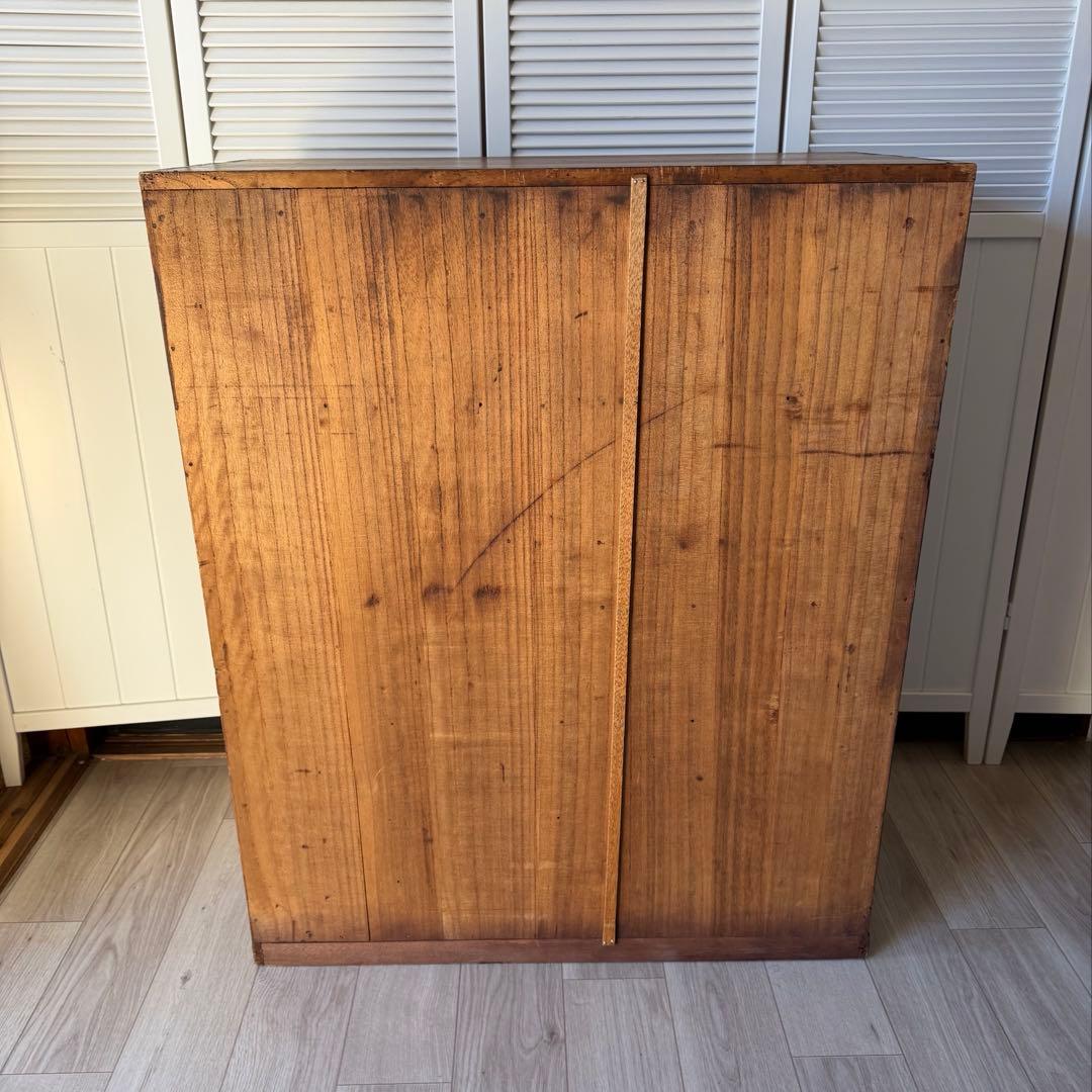 はせ出品 水屋箪笥 茶箪笥 飾り棚 レトロ 木製 古家具 和箪笥