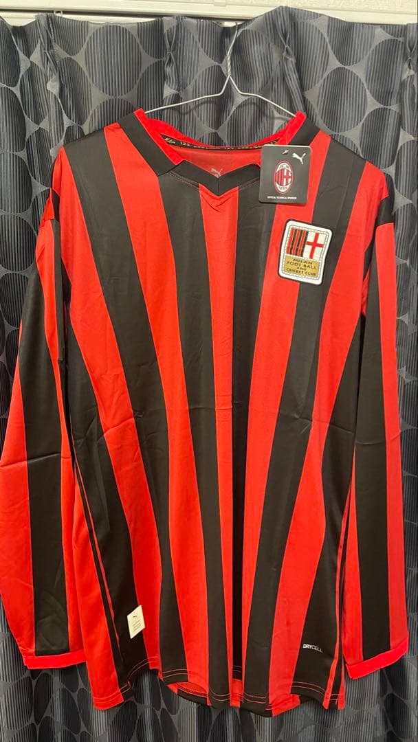 ACミラン Puma 長袖シャツ 赤/黒