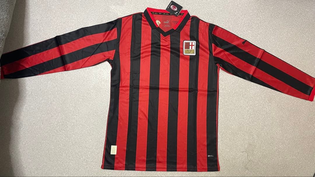 ACミラン Puma 長袖シャツ 赤/黒