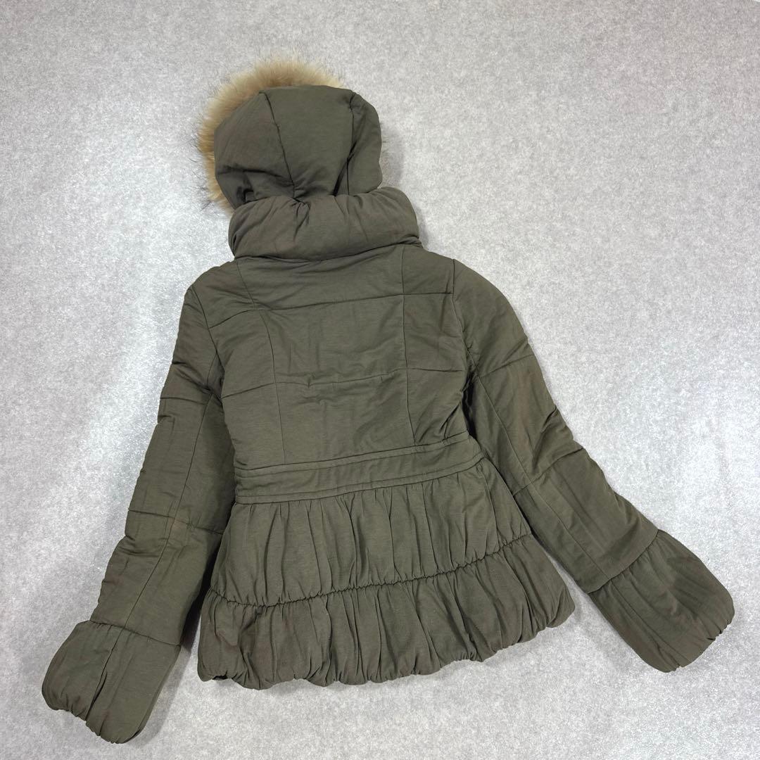 BURBERRY BLUE LABEL リバーシブル ファー 中綿ジャケット