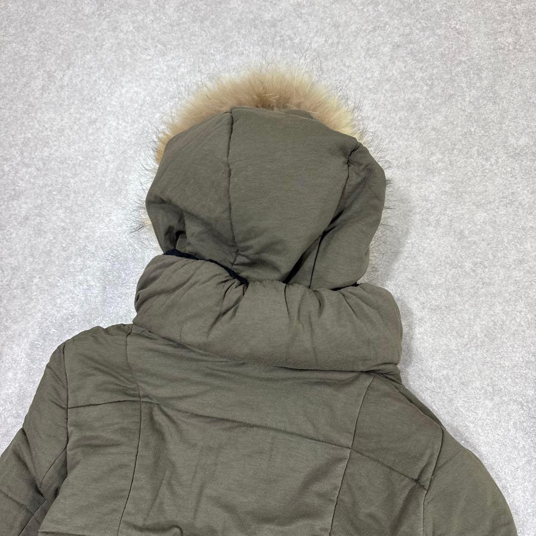 BURBERRY BLUE LABEL リバーシブル ファー 中綿ジャケット