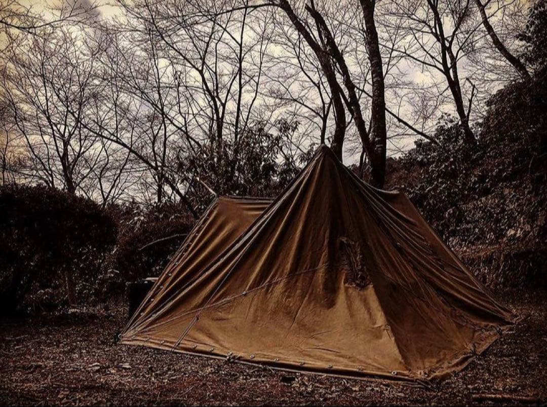 【軍幕屋】希少★ノルウェー軍テント★軍余剰品★ポール8本付属★4枚組