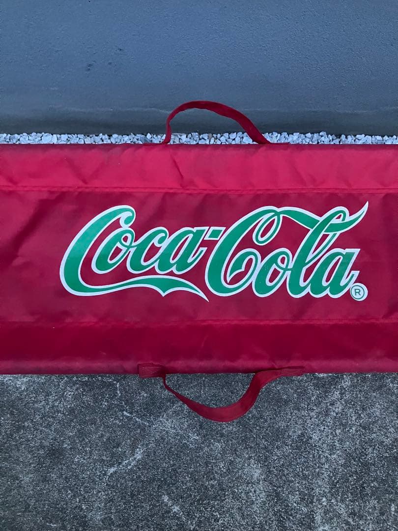 ヴィンテージ　Coca-Cola 折りたたみアウトドアベンチ