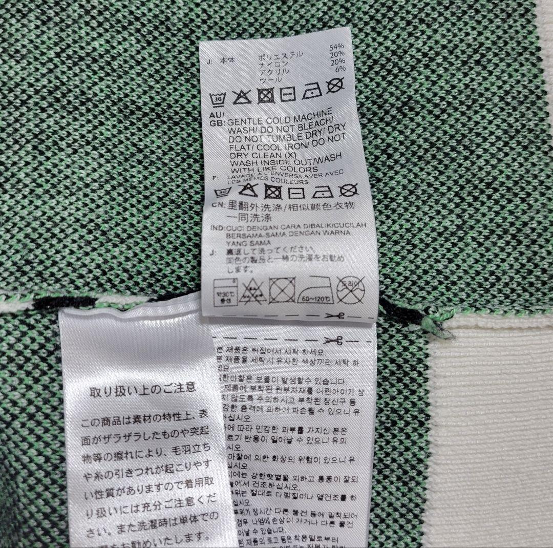 adidas Golf マルチチェックパターン ジャカード クルーネックセーター