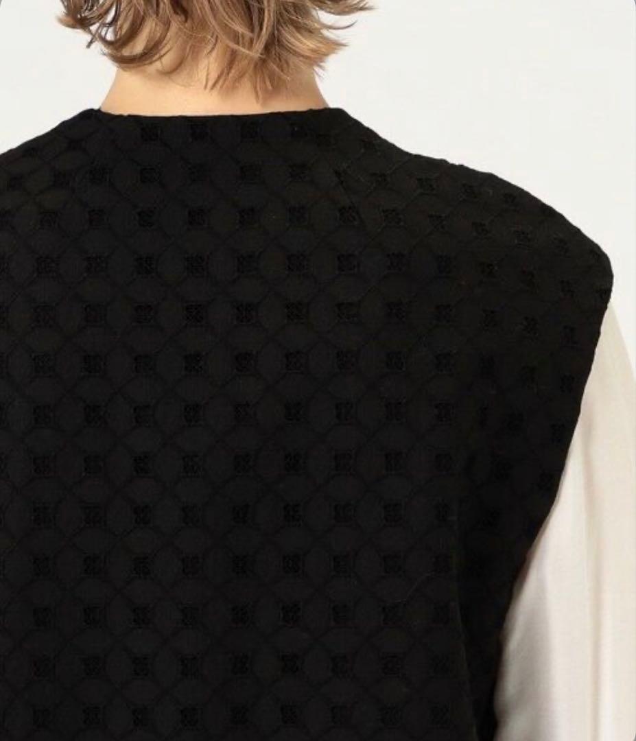 完売品 トゥモローランド Ballseyコットンエンブロイダリーコクーンジレ