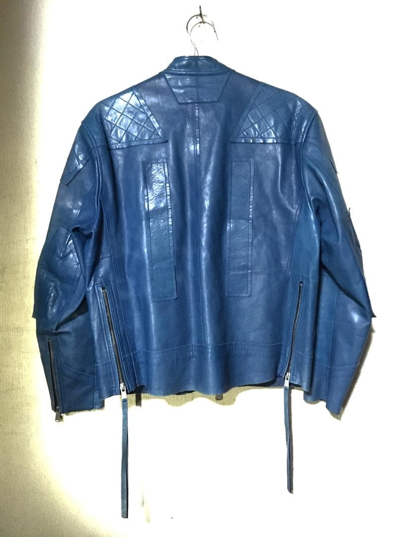早い者勝ち！FORSOMEONE レザージャケット blue 【数原龍友着用】