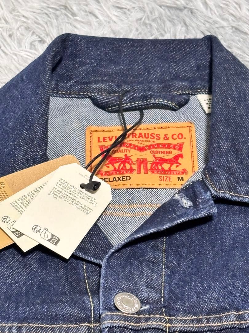 リーバイス 2ND トラッカーJKT M 501 セットアップ 濃紺 W32