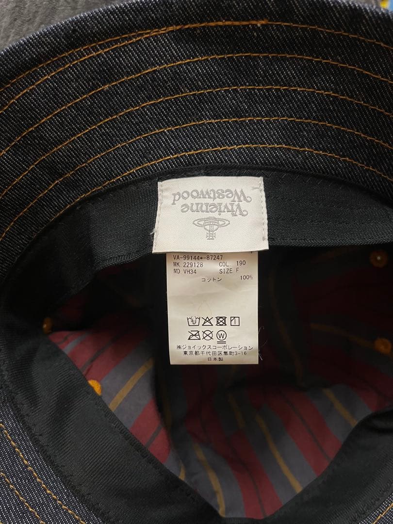 美品☆Vivienne Westwoodヴィヴィアン☆帽子デニムバケットハット