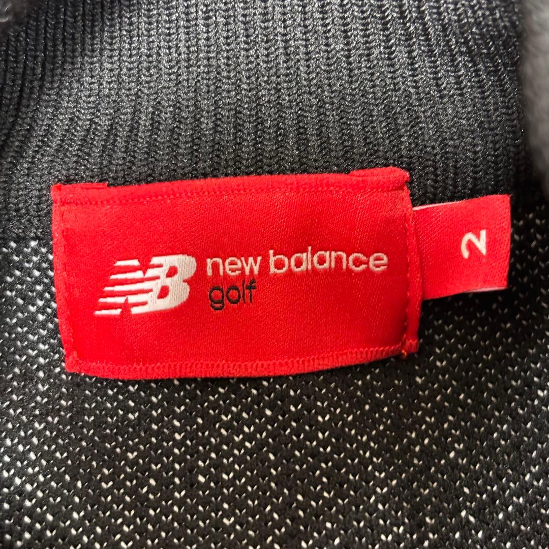★美品★ new balance ゴルフウェア セーター Lサイズ 黒