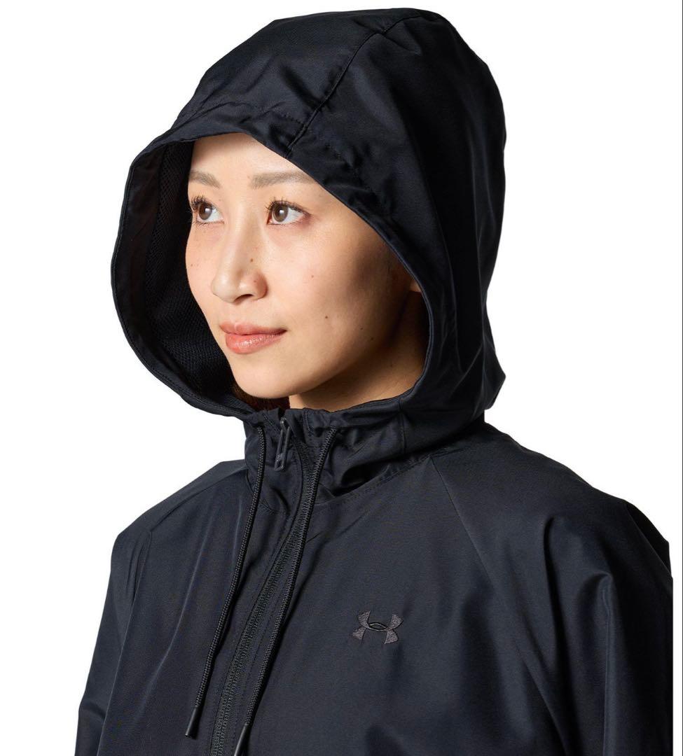 【新品】アンダーアーマー フード付きジャケット UVカット 黒/ベージュ