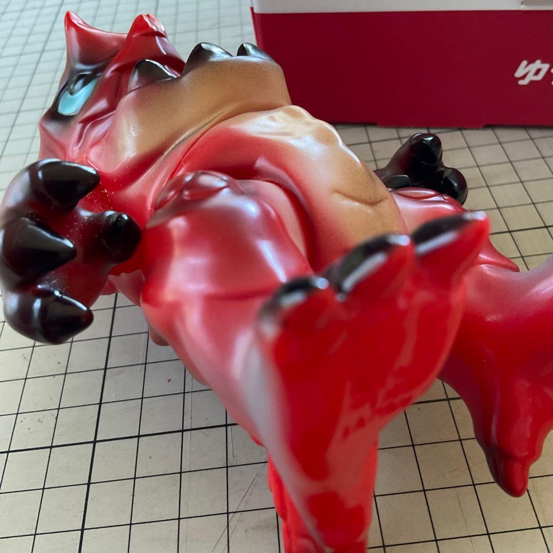 J*m様 ダイノワン ソフビ　アカ　赤成型/黒/黄土色/水色目Ukydaydre