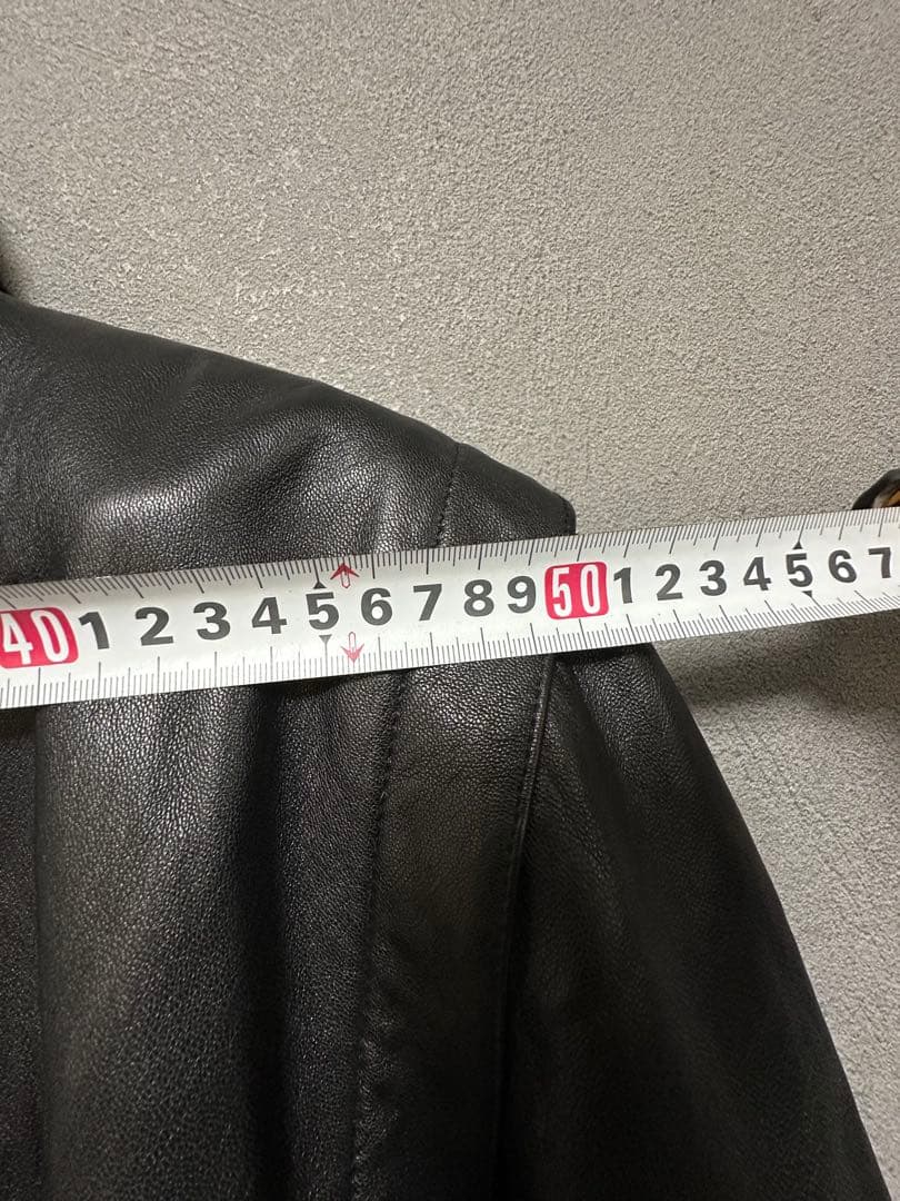 楽一番公式アカウント07　サガミンク　ダブルブレスト　レザージャケット　Ｌ