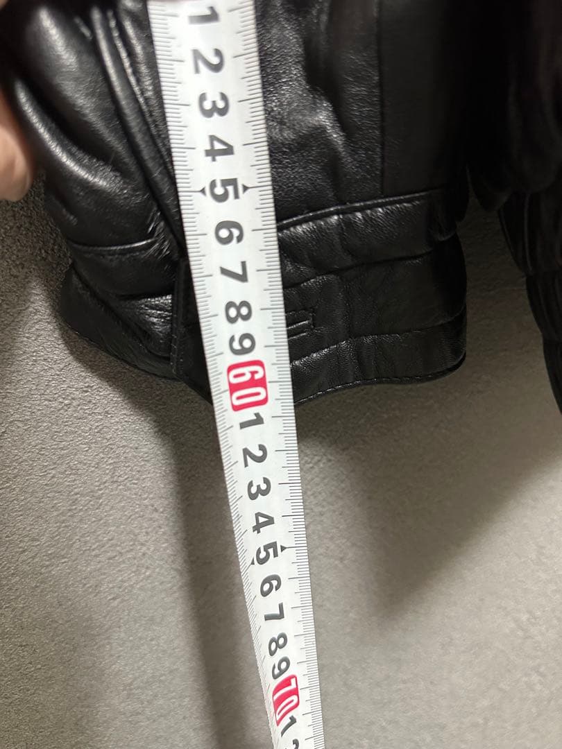 楽一番公式アカウント07　サガミンク　ダブルブレスト　レザージャケット　Ｌ