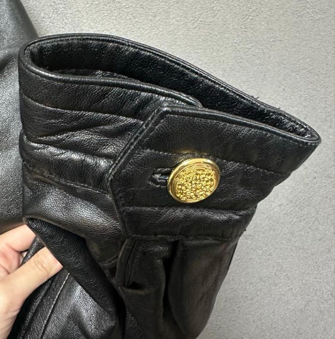 楽一番公式アカウント07　サガミンク　ダブルブレスト　レザージャケット　Ｌ