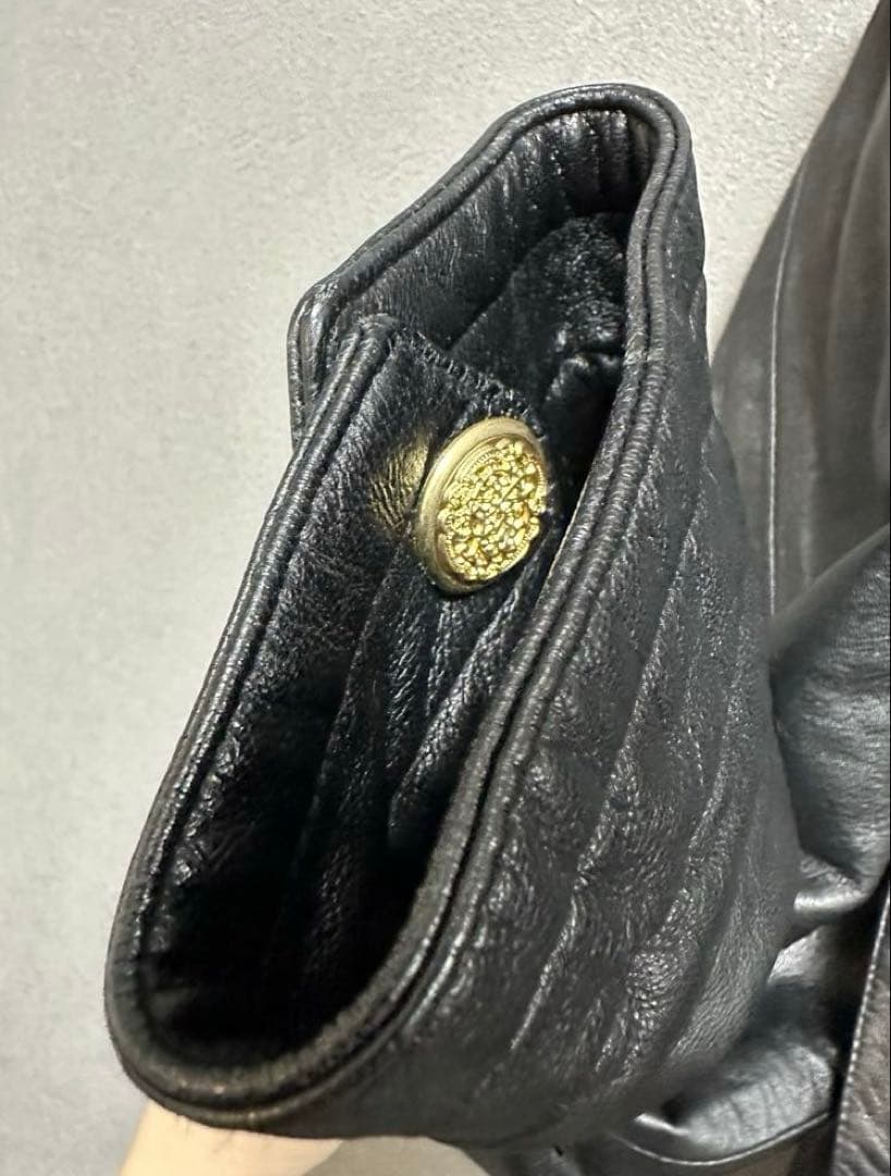 楽一番公式アカウント07　サガミンク　ダブルブレスト　レザージャケット　Ｌ