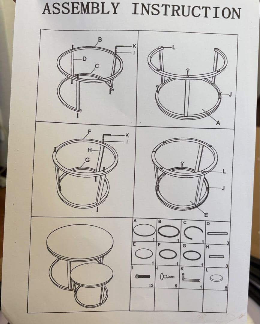 ネストテーブル 丸 大理石調 北欧 センターテーブル おしゃれ リビングテーブル