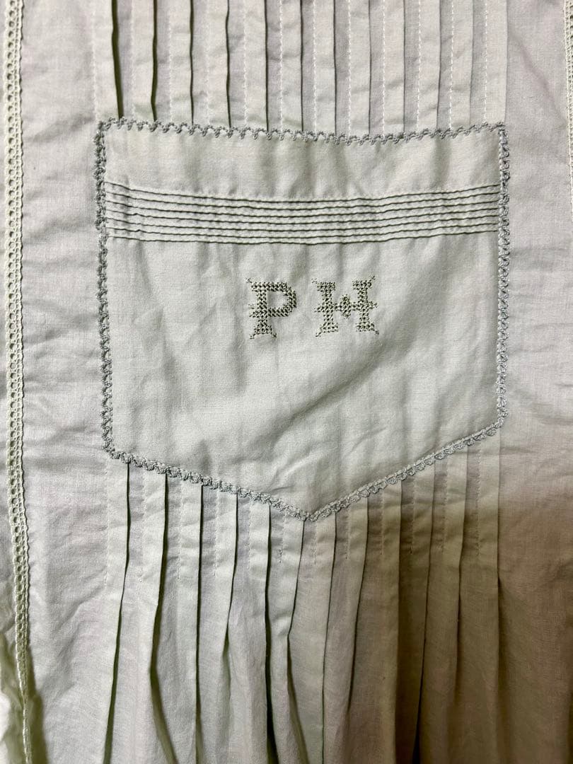 ピンクハウス 配色ローンレイヤードワンピース グリーン ワンピース