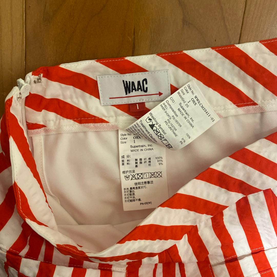 お値下げ　WAAC シアサッカー　ストライプ　半袖　セットアップ