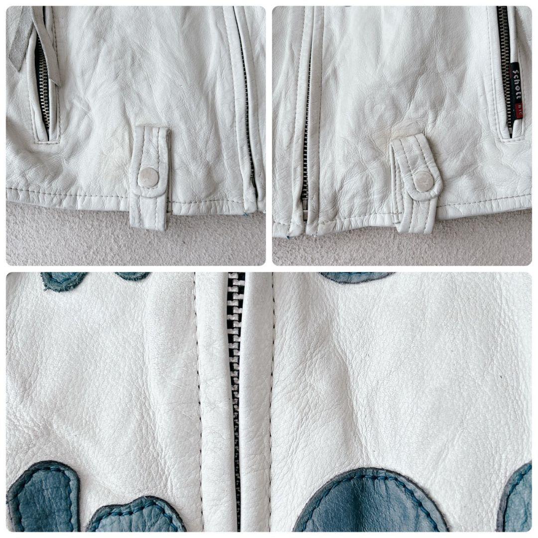 SCHOTT ショット 13ナンバリング レザーワッペン シングルライダース