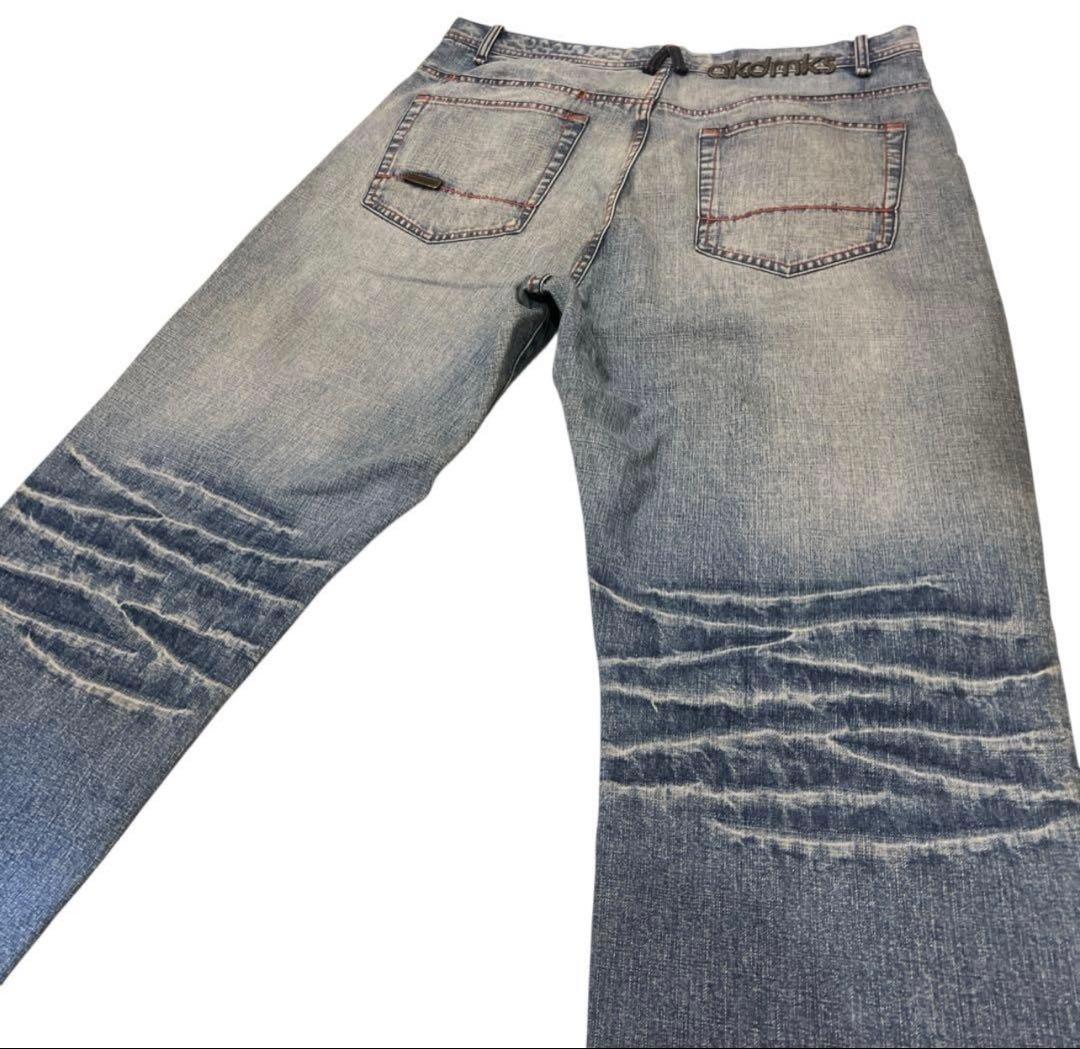 遊覧船 y2k\"akademiks \"鬼ヒゲハチノスW40 極太デニム