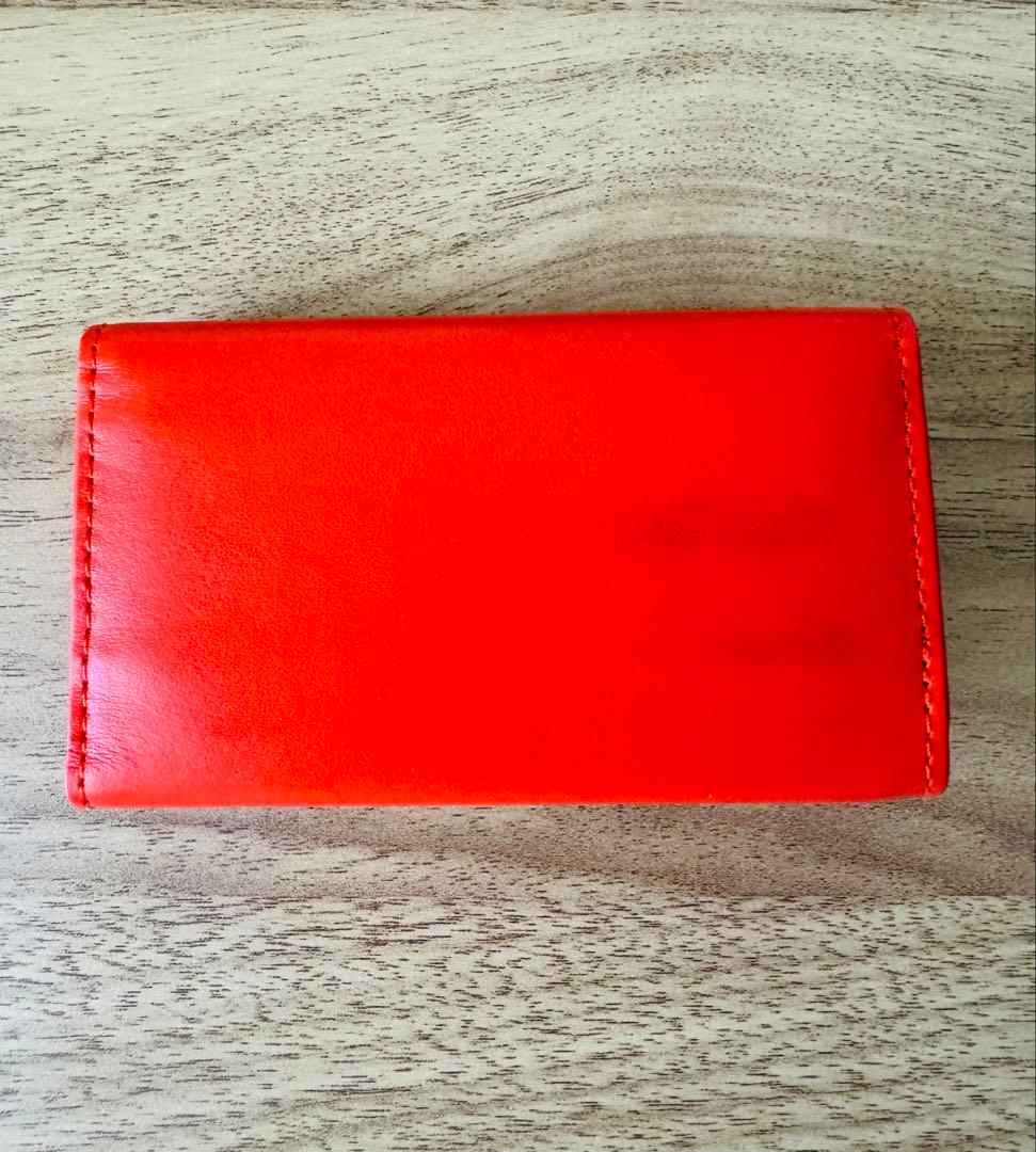 新品☆ Paul Smith ４連キーケース マーケトリーラビット☆オレンジ