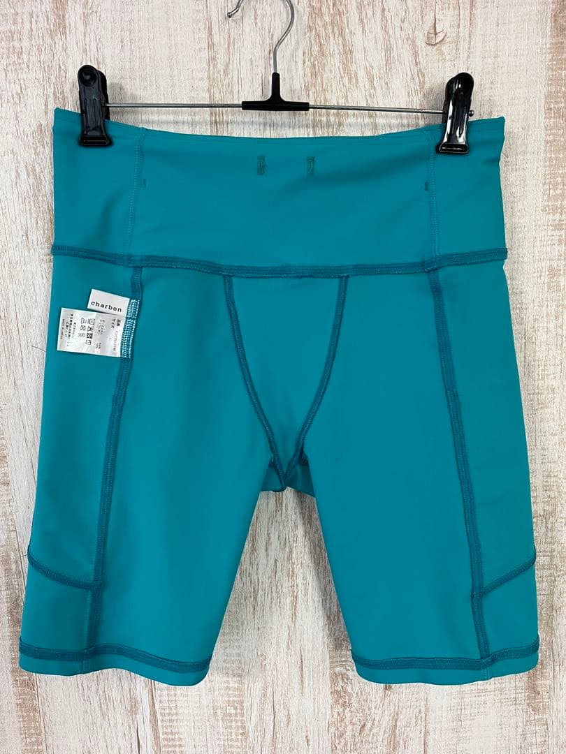 charbon 10 POCKETS SHORT LEGGINGS ターコイズ