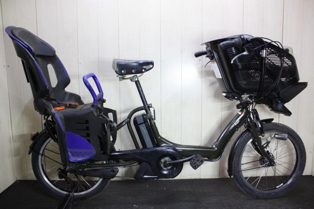 ヤマハPASKiss miniX863-1006 20型大容量8.1AH無光沢緑