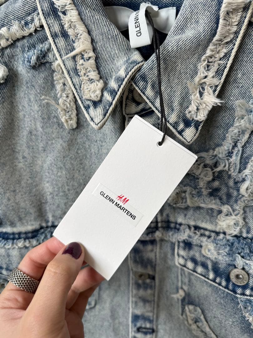 【最終値下げ】  GLENN MARTENS XS デニムシャツ