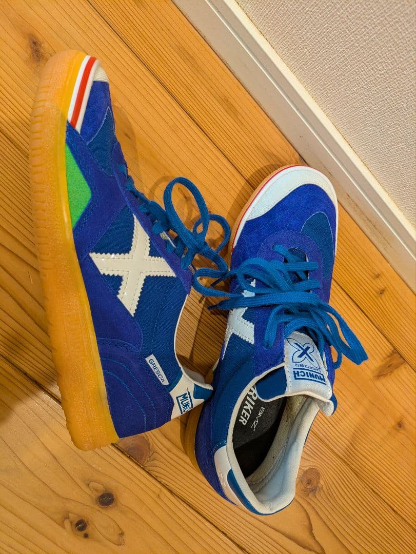 Munich GRESCA スニーカー 青 BMZインソール EU39