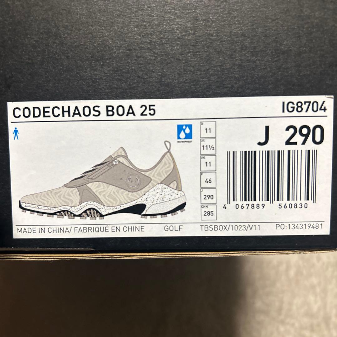 【美品】アディダス/コードカオス25/人気ゴルフシューズ/29cm