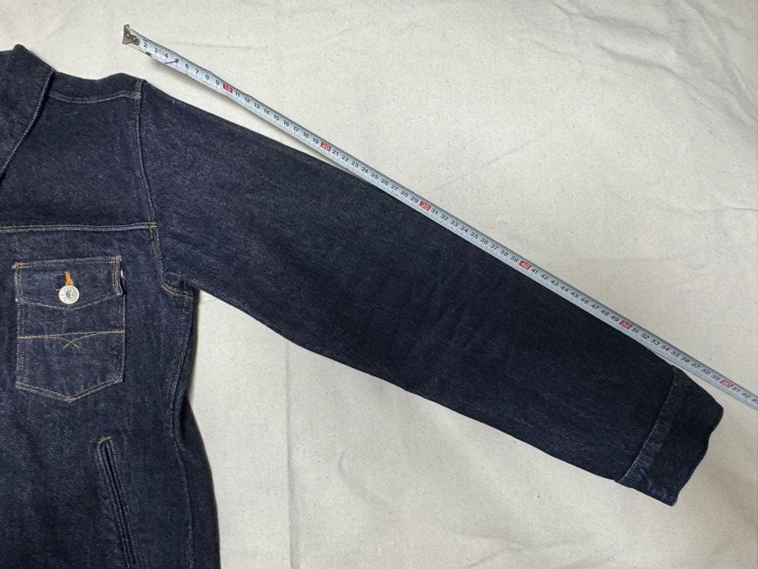 Waste twice ウエストトワイス　濃紺 デニムジャケット ヴィンテージ