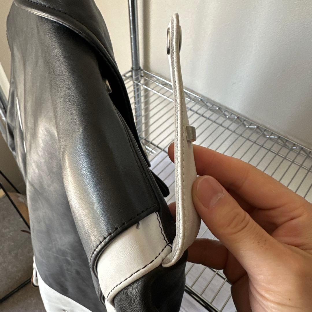 BUCO J-22タイプ 黒白 茶芯ホースハイド TALON仕様 L