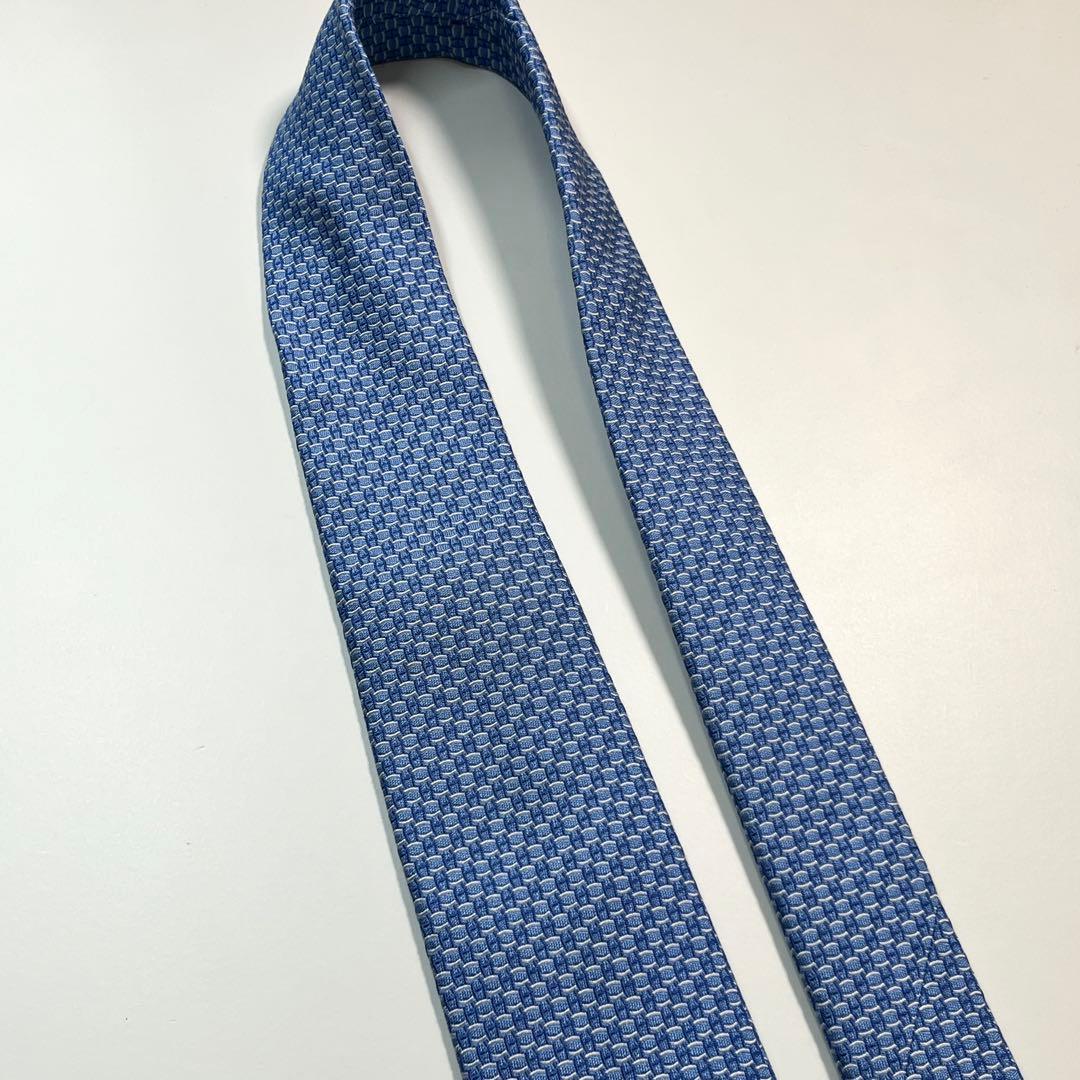 希少✨良品✨HERMES エルメス　ネクタイ　高級シルク　H柄 ビジネス