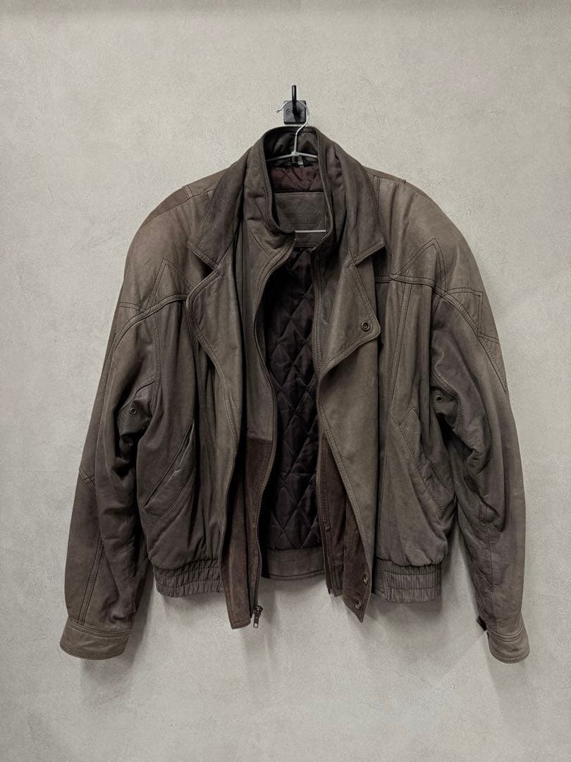 希少　ヴィンテージレザーライダース ビッグシルエット