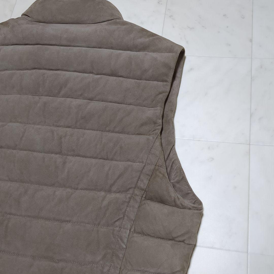 MOORER ムーレー スエード レザー ダウンベスト CALAF-UR