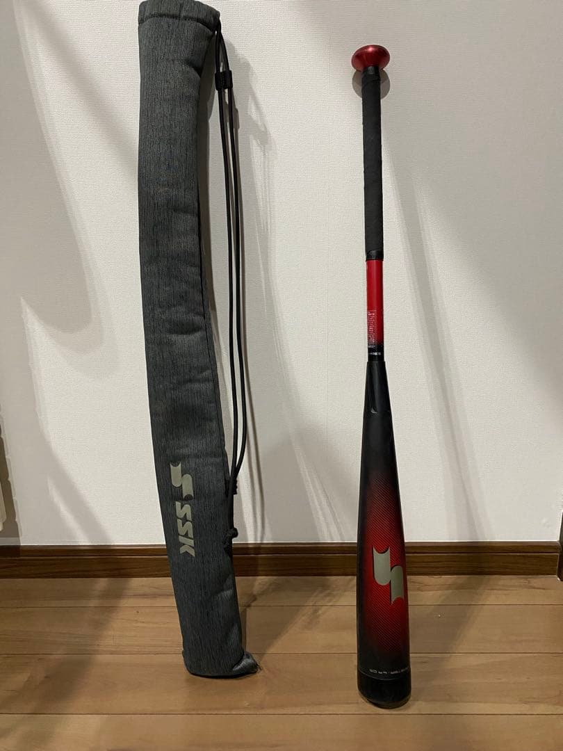 軟式バット mm23 83cm 700g トップバランス　黒赤 グラデーション