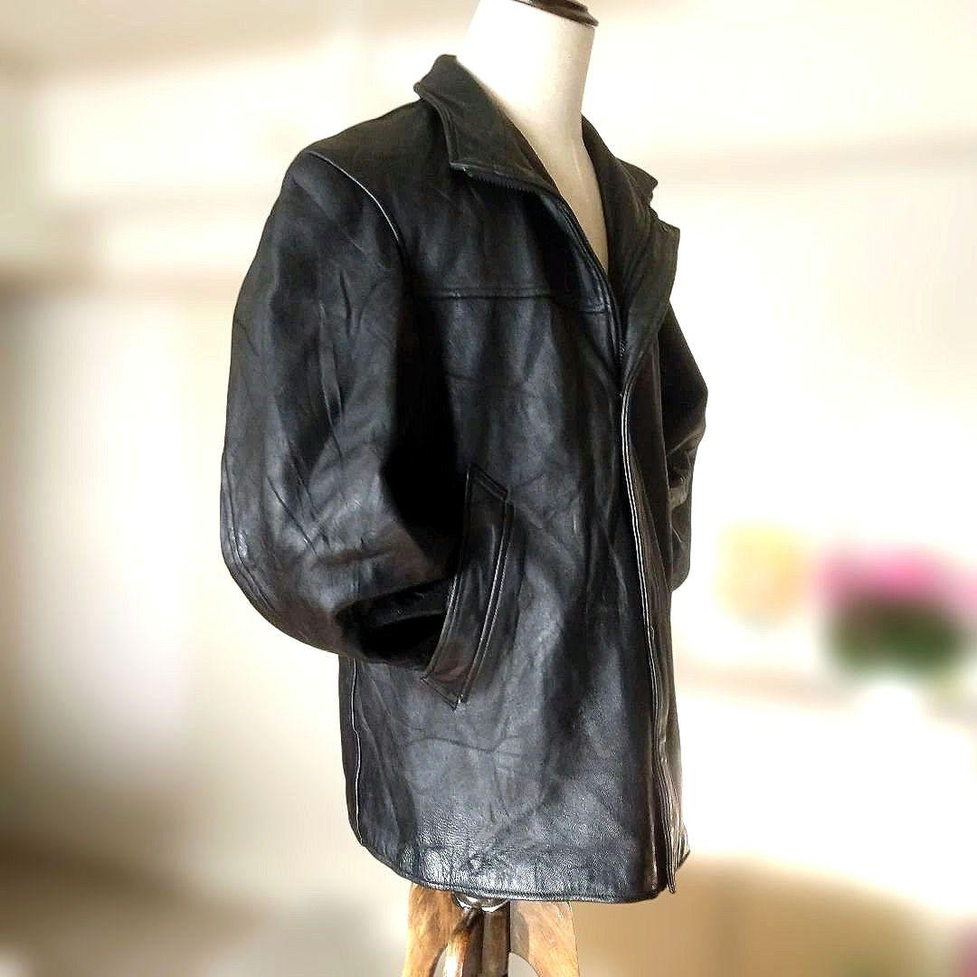 90s Vintage フランス軍 レザージャケット カーコート