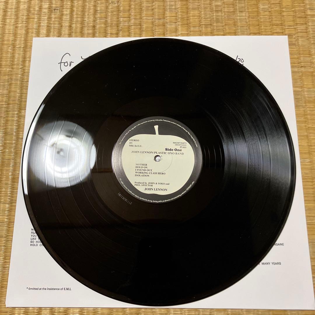 ジョンレノン　ジョンの魂　アルティメイトコレクション50周年記念　2LP 輸入盤