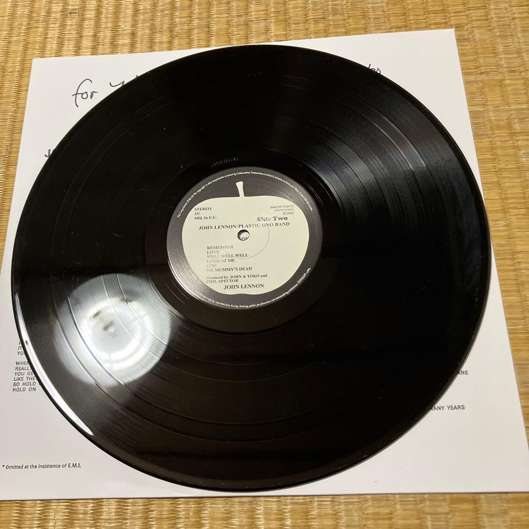 ジョンレノン　ジョンの魂　アルティメイトコレクション50周年記念　2LP 輸入盤