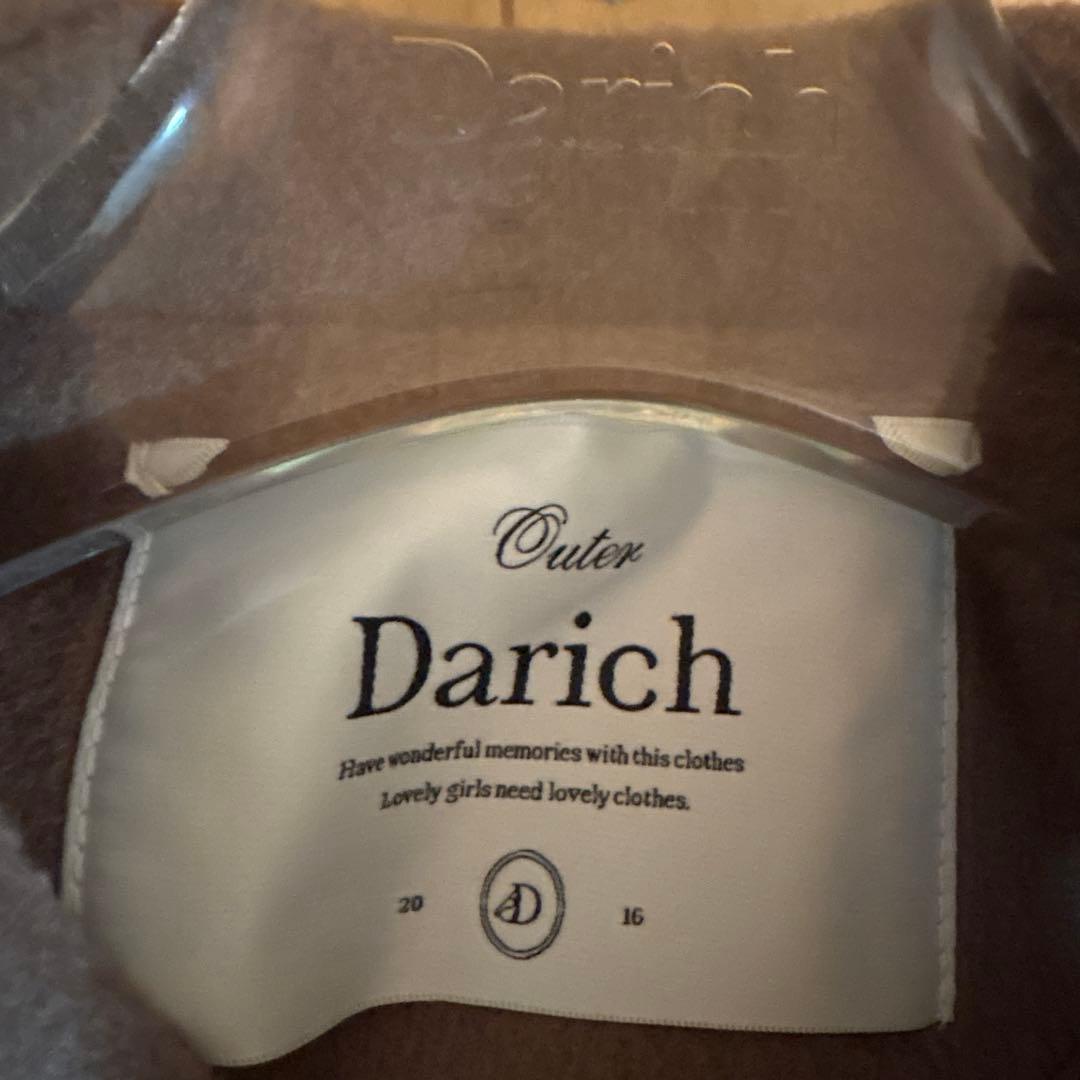 Darich ボタン付きブラウンポンチョコート