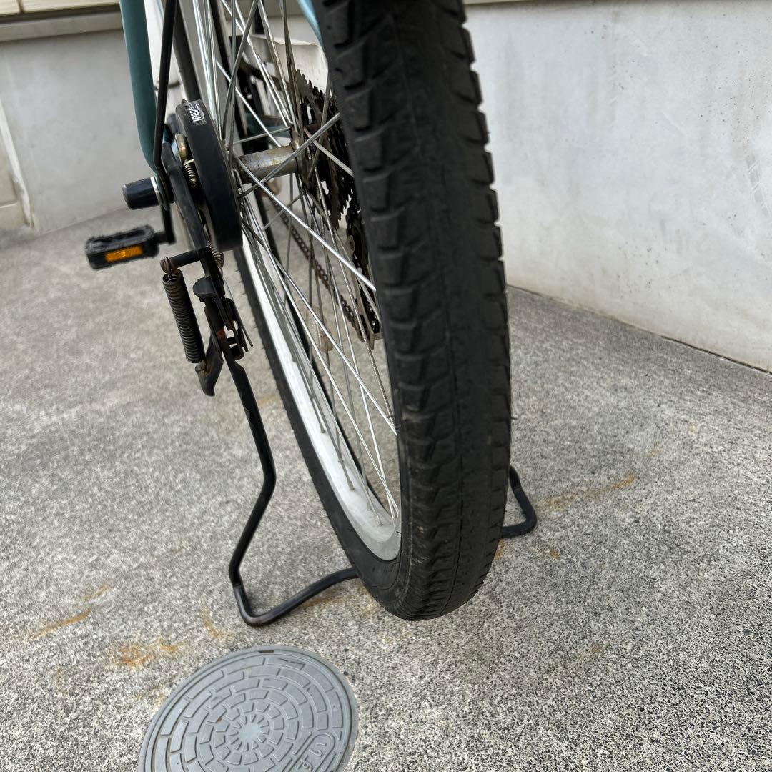 26インチ、シティサイクル カゴ、オートライト、ギア付き